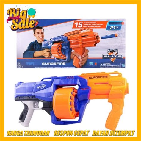 Jual SENJATA NERF GUN N STRIKE ELITE SURGEFIRE ORIGINAL HASBRO SENJATA