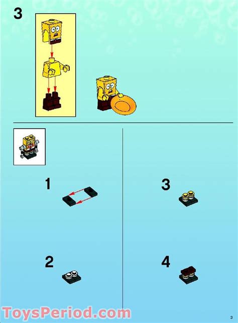 LEGO 4981 Chum Bucket Instructions and Parts List