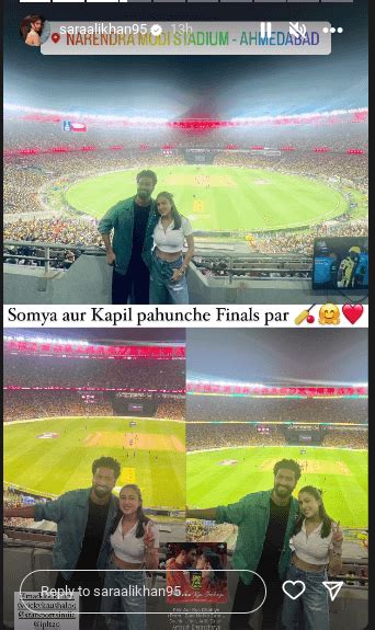 Sara Ali Khan and Vicky Kaushal attend IPL final match as part of ...