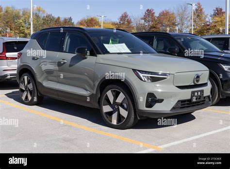 Indianapolis October 22 2023 Volvo XC40 Recharge AWD Display At A