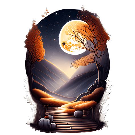 Harvest Moon Clipart · Creative Fabrica