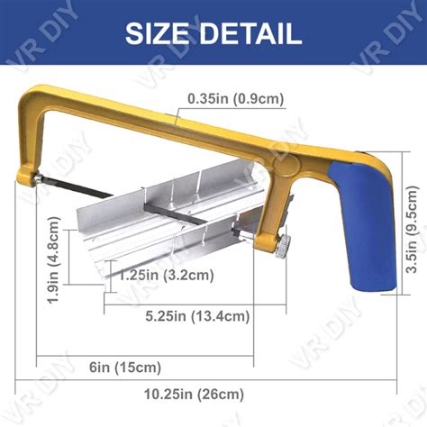 Junior Hacksaw With Miter Box 150mm Mini Hack Saw Cutting Grip Backsaw