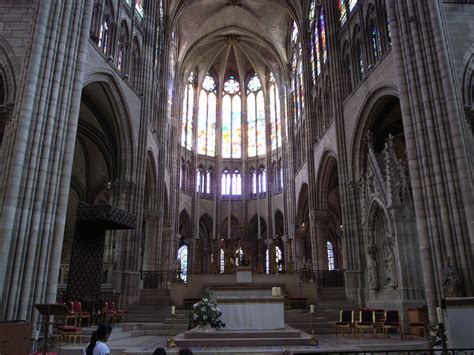 Interior St Denis Interior Basilique St Denis Early 12t Flickr