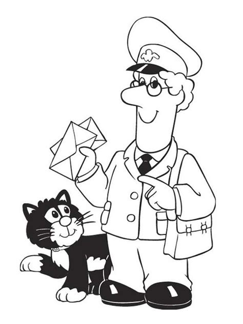 Postman Pat Coloring Pages - Coloring Home