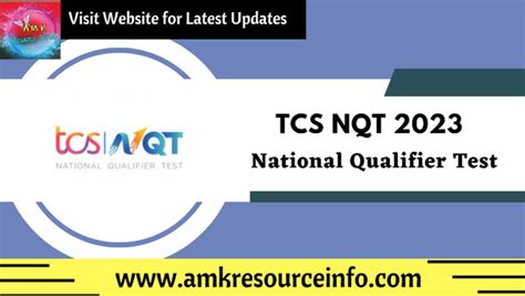 Application Open For TCS NQT 2023 National Qualifier Test AMK