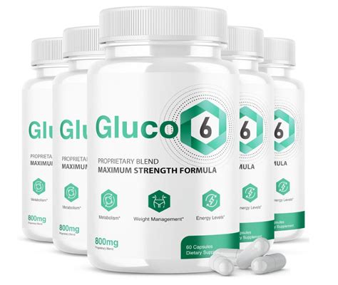 (5 Pack) Gluco6 Blood Healthy Levels Supplement Pills, Official Formula ...