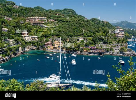 Portofino Famous Village Bay Italy Colorful Village Ligurian Coast