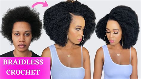 Easiest Braidless Crochet Install No Cornrows No Leave Out No