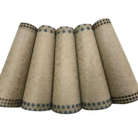 Round Brown Degree Plain Paper Cone For Textile Industry At Best