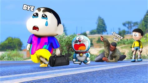 Shinchan Left Franklin Doraemon Nobita And Pinchan In GTA 5 Tamil