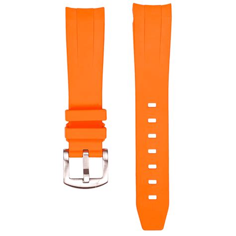 21mm Curved Rubber Strap By Time Keeper Time Keeper