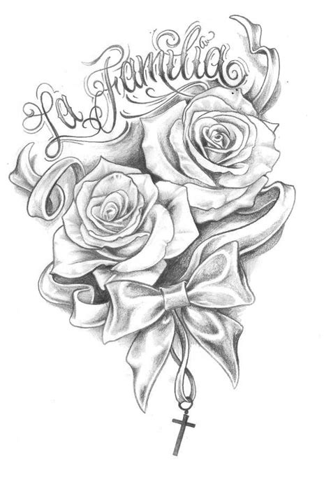 Rose Drawing Tattoo Inspiration