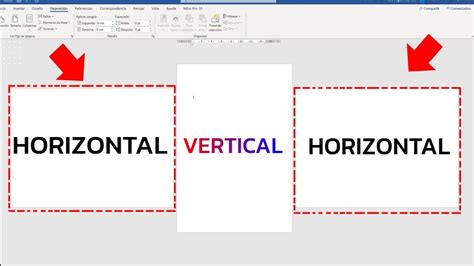 Colocar Una Hoja Horizontal Y El Resto De Forma Vertical Youtube