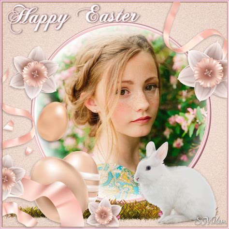 Smilams Spring And Easter Frames Easter 2022 Happy Easter In Pink