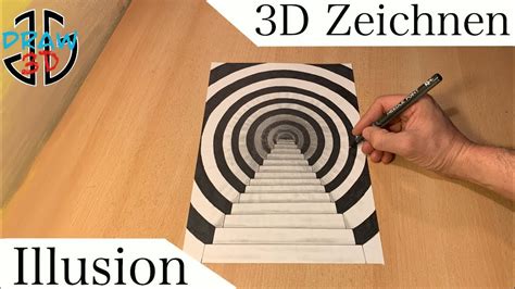 3D ZEICHNEN lernen für Anfänger Illusion Zeichnen 3DdrawJG YouTube