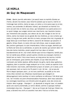 Calaméo Le Horla Texte