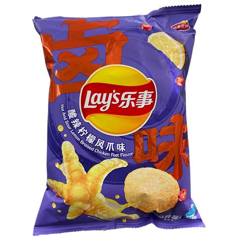 Lays Hot And Sour Lemon Braised Chicken Feet — Order Exotic Snacks