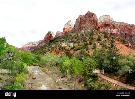 Canyon Junction Area Mount Zion National Park Utah Stock Photo Alamy