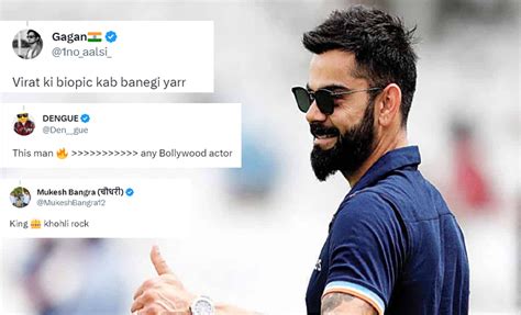 Virat Ki Biopic Kab Banegi Yaar Fans React As Virat Kohli Poses For