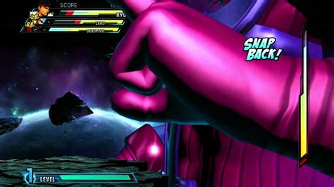 Marvel Vs Capcom 3 DeadPool Ending The Final Boss Galactus Fight