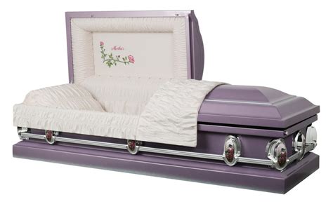 Heavenly Mother Casket Lilac Casket With Pink Interior Trusted Caskets