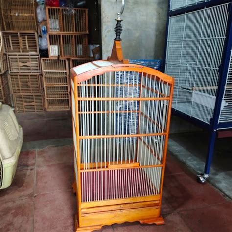 Jual Sangkar Burung Sanger Blackstroot Kenari Dll Kayu Jati Jeruji