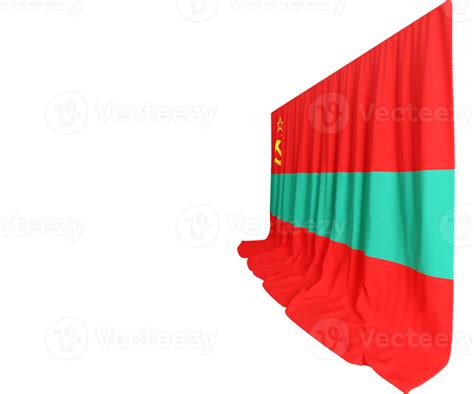 Transnistria Flag Curtain in 3D Rendering called Flag of Transnistria 31781998 PNG