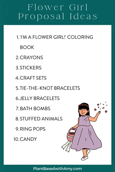 A Bunch Of Flower Girl Proposal Ideas Plant Based With Amy