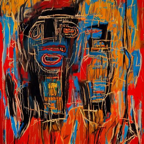 A Painting Of A Wise Elder From Kenya By Jean Michel Stable Diffusion