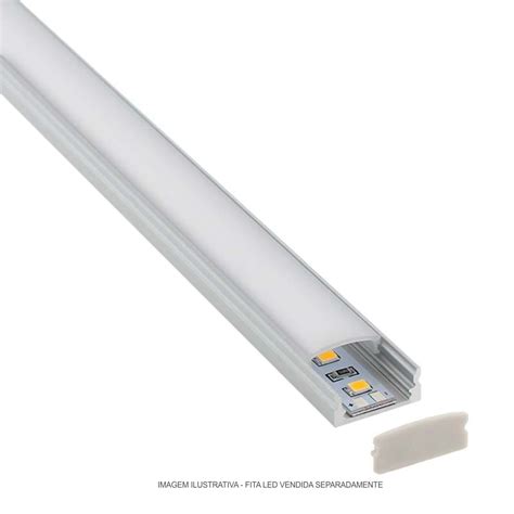 Perfil p Fita Led Slim 24 7mm 1 Metro Eletrosul Materiais Elétricos e