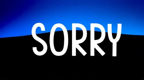 Justin Bieber - Sorry (Lyrics) - YouTube