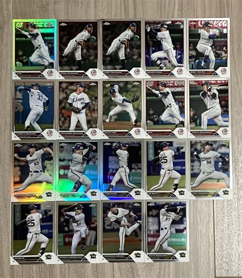 Yahooオークション 2023 Topps Chrome Npb ベースカード リフラクタ