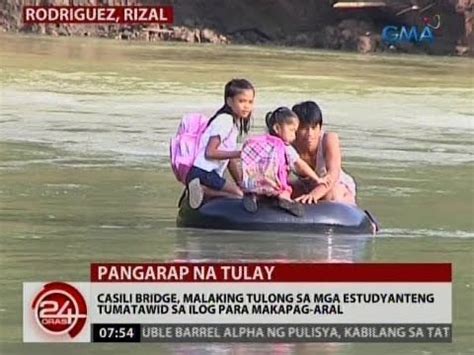 Casili Bridge Malaking Tulong Sa Mga Estudyanteng Tumatawid Sa Ilog