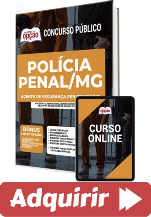 Apostila Opção Concurso Polícia Penal de Minas Gerais 2021 2022