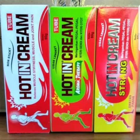 Jual Hotin Cream Tube 60gr Hot In Krim Pegal Nyeri Otot Aromatheraphy Shopee Indonesia