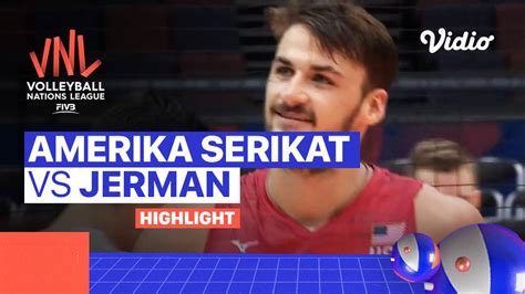 Match Highlights Amerika Serikat Vs Jerman Men S Volleyball Nations