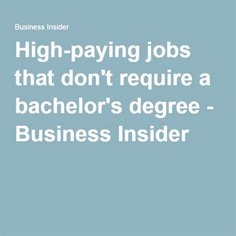 The Words High Paying Jobs That Dont Require A Bachelors Degree