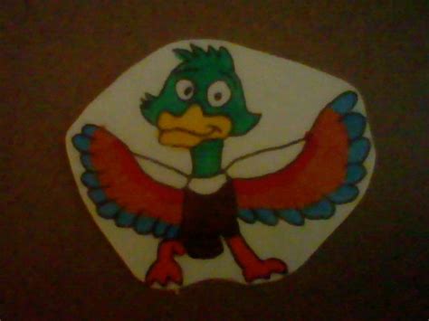 I Made A Drawing Of Dax Mallard With Colorful Wings Fandom