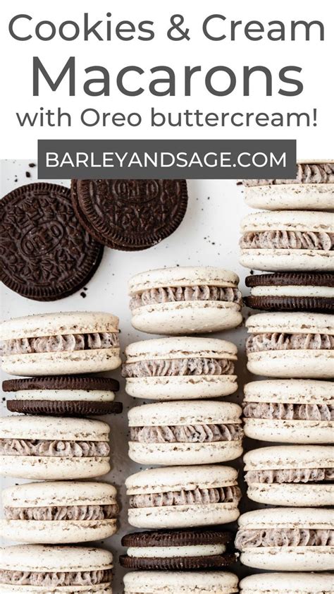 These Oreo Macarons Are Filled With Cookies And Cream Buttercream