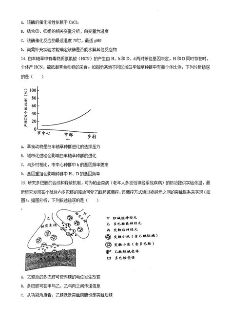 2022年广东高考生物试卷及答案解析学习力