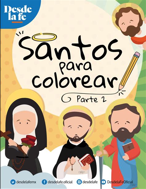 Santos Y Santas Para Colorear Parroquia Santiago Apostol