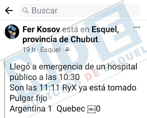 Esquelense radicada en Canadá destaca la atención del hospital de