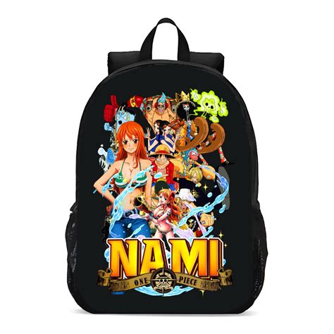 Mochila Escolar Infanto Juvenil Anime One Piece Luffy e Tripulação