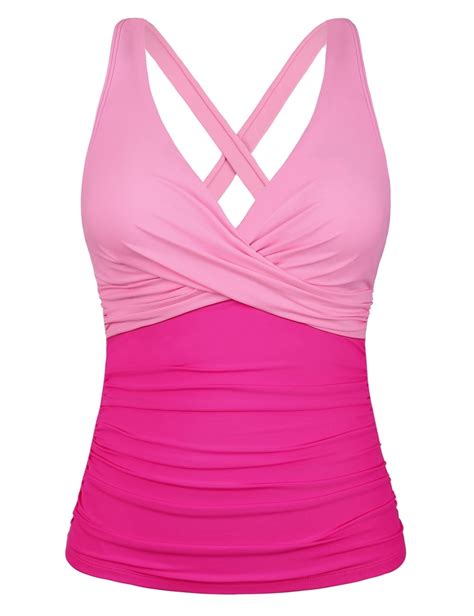 Firpearl Underwire Swim Top For Women Tummy Control Tankini Swimsuit