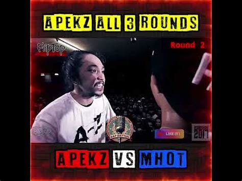 APEKZ ALL 3 ROUNDS VS MHOT Fliptop YouTube