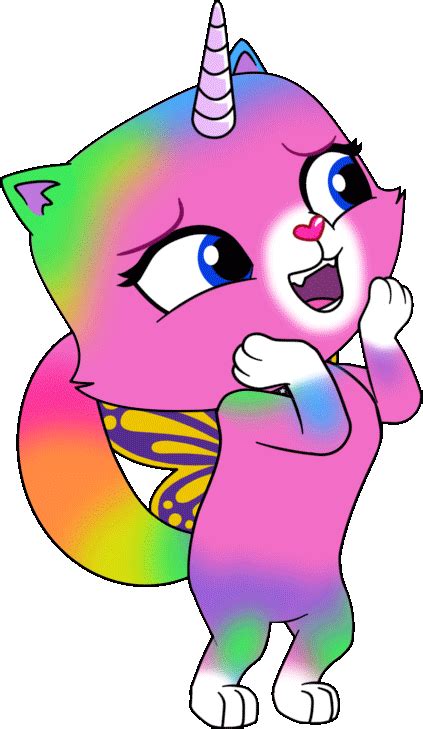 Felicity Rainbow Butterfly Unicorn Kitty By Tommytonkastudios On