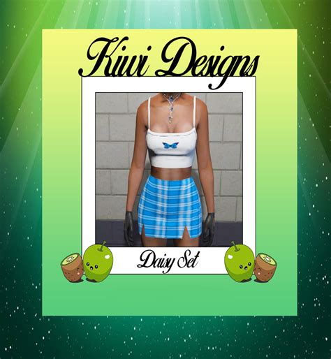 Plaid Skirt And Top Set For MP Female GTA5 Mods