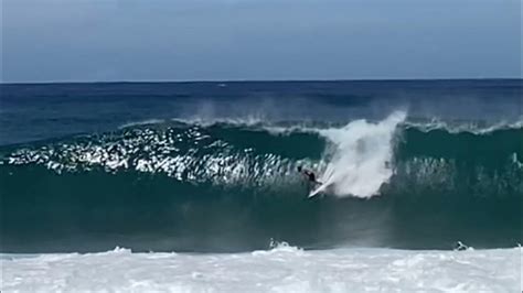 Log Cabins North Shore Oahu First Winter Swell Youtube