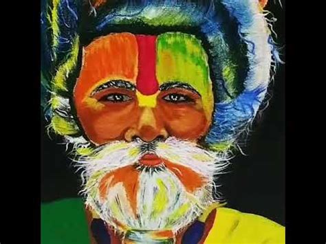 Sadhu Acrylic Painting On Canvas YouTube