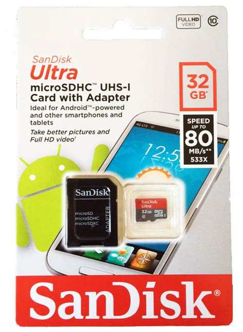 Cart O De Mem Ria Microsdhc Gb Sandisk Ultra Classe